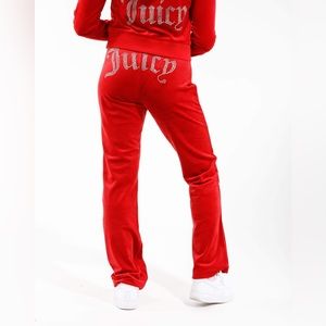 Rare Red Juicy Couture Bling Tracksuit